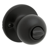 Kwikset 400P-514-SMT-CP-K6 Keyed Entry Door Knob, Matte Black, Metal, KW1, SC1 Keyway, Re-Key Technology: SmartKey