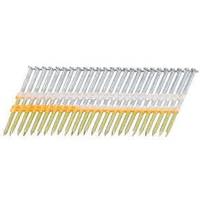 Metabo HPT 20171SHPT Sheathing Nail, 6D, 2 in L, 21 ga Gauge, Steel, Hot-Dipped Galvanized, Full Round Head