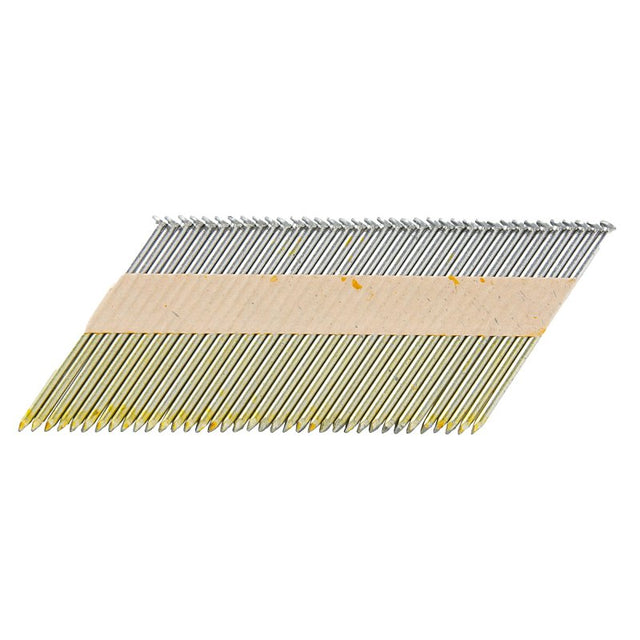 Metabo HPT 15142HPT Sheathing Nail, 3-1/4 in L, Steel, Hot-Dipped Galvanized, Clipped Head, Smooth Shank