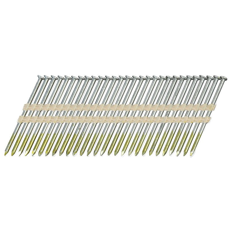 Metabo HPT 10110HPT Framing Nail, 10D, 3 in L, Steel, Basic Bright, Full Round Head, Smooth Shank