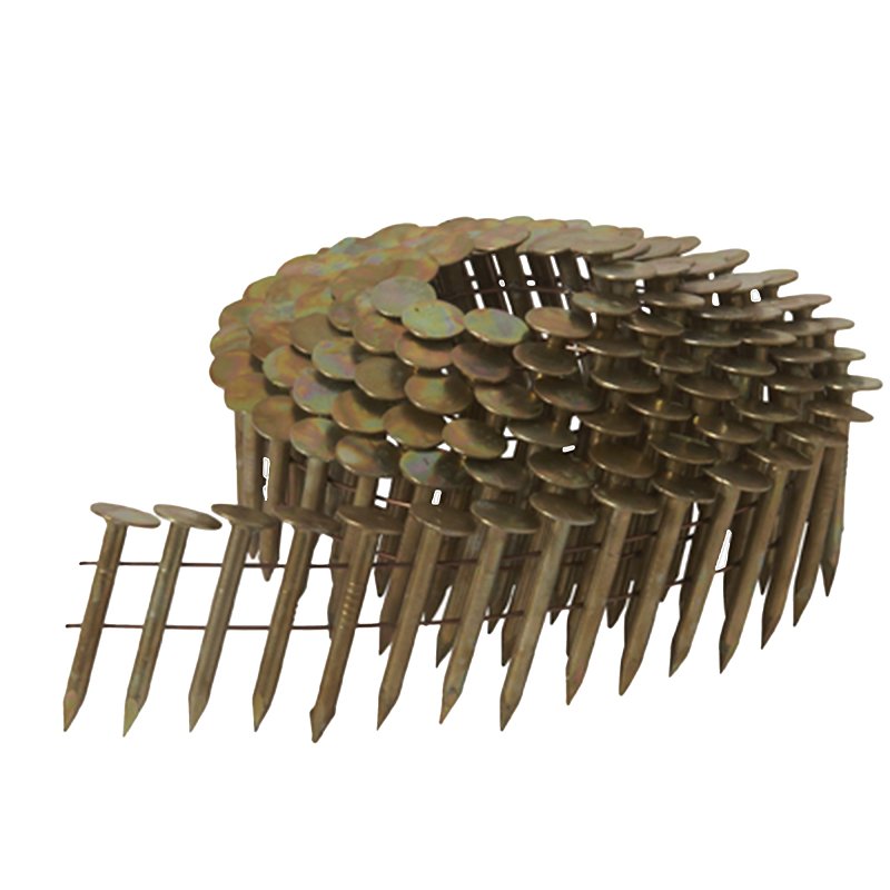 Metabo HPT 12112HPT Roofing Nail, 1-1/2 in L, 15 ga Gauge, Steel, Electro-Galvanized, Full Round Head