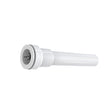Insta-Plumb 42-8IPK Pipe Extension Tube, 1-1/4 in, 12 in L, Push-To-Connect, Plastic, White