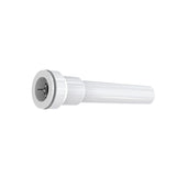 Insta-Plumb 42-8IPK Pipe Extension Tube, 1-1/4 in, 12 in L, Push-To-Connect, Plastic, White