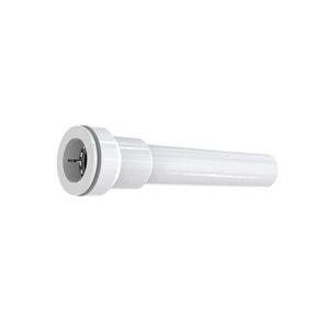 Insta-Plumb 42-8IPK Pipe Extension Tube, 1-1/4 in, 12 in L, Push-To-Connect, Plastic, White
