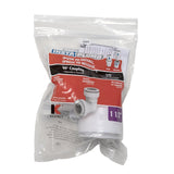 Insta-Plumb 47IPK Pipe Coupling, 1-1/4 in, Plastic, White