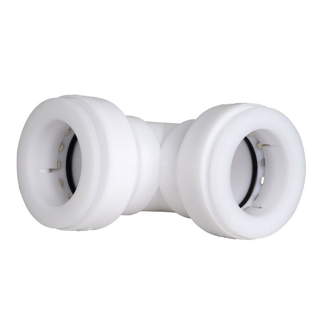 Insta-Plumb 47IPK Pipe Coupling, 1-1/4 in, Plastic, White