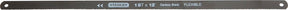 STANLEY 15-928A Hacksaw Blade, HCS, 1/2 in W, 12 in L, 18 TPI, HCS Cutting Edge, 2/PK