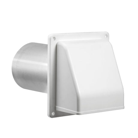 Lambro 606WTP Air Intake Louver Vent, 6 in Dia, Plastic, White