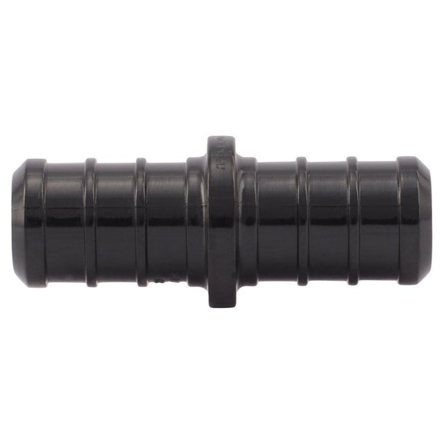 SharkBite UP008A5 Coupling, 1/2 x 1/2 in, Barb, PEX-B, Polymer, Black, 200 psi Pressure