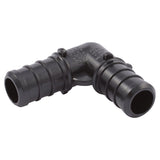 SharkBite UP248A5 Pipe Elbow, 1/2 in, Barb, 90 deg Angle, Polymer, 200 psi Pressure