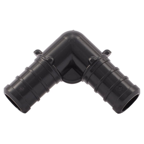 SharkBite UP248A5 Pipe Elbow, 1/2 in, Barb, 90 deg Angle, Polymer, 200 psi Pressure