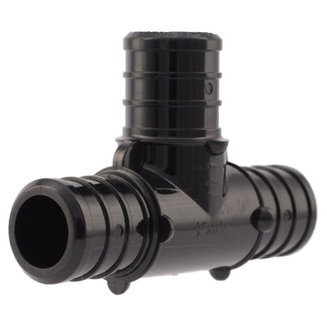SharkBite UP370A5 Pipe Tee, 3/4 in, Barb, Polymer, Black, 200 psi Pressure, 5/PK