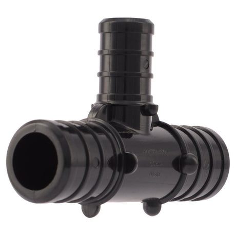 SharkBite UP412A5 Reducing Pipe Tee, 1/2 x 3/4 in, Plastic, 160 psi Pressure