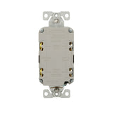 Eaton GF15B Self-Test GFCI Receptacle, 125 V, 15 A, NEMA: NEMA 5-15R, Back, Side Wiring, Brown