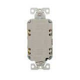 Eaton GF15LA Self-Test GFCI Receptacle, 125 V, 15 A, NEMA: NEMA 5-15R, Back, Side Wiring, Light Almond