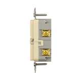 Eaton GF15V Self-Test GFCI Receptacle, 125 V, 15 A, NEMA: NEMA 5-15R, Back, Side Wiring, Ivory