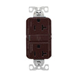 Eaton GF20B Self-Test GFCI Receptacle, 125 V, 20 A, NEMA: NEMA 5-20R, Back, Side Wiring, Brown
