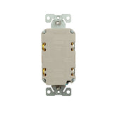 Eaton GF20LA Self-Test GFCI Receptacle, 125 V, 20 A, NEMA: NEMA 5-20R, Back, Side Wiring, Light Almond
