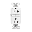 Eaton GF20W Self-Test GFCI Receptacle, 125 V, 20 A, NEMA: NEMA 5-20R, Back, Side Wiring, White