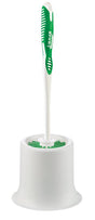 Libman 34 Toilet Bowl Brush, 1 in L Trim, Pet Bristle, Polypropylene Holder, White Holder