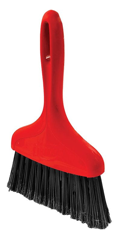 Libman 907 Whisk Broom, 7 in Sweep Face, 5 in L Trim, Pet Bristle, 11-3/4 in OAL, Polypropylene Handle