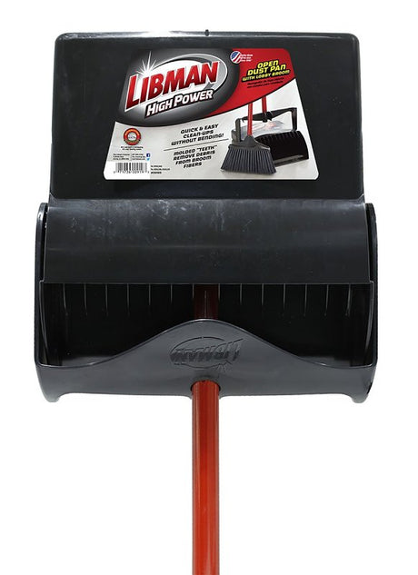 Libman 919 Professional Open Dustpan with Lobby Broom, 10 in Sweep Face, 4-1/2 in L Trim, Pet Bristle, 40-1/2 in L