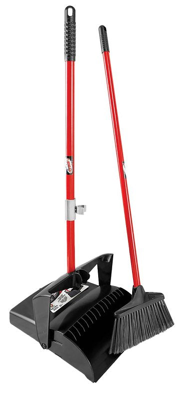 Libman 919 Professional Open Dustpan with Lobby Broom, 10 in Sweep Face, 4-1/2 in L Trim, Pet Bristle, 40-1/2 in L