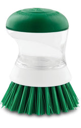 Libman 1278 Palm Brush, Nylon Trim, Comfort Grip Handle, Green Handle