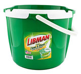 Libman 2112 Clean and Rinse Bucket, 4 gal, Green, Polypropylene
