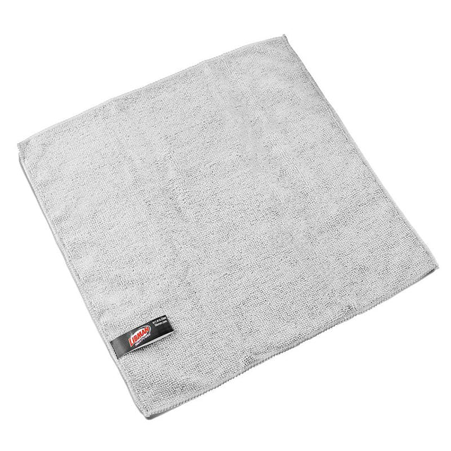 Libman 1262 Cloth, 13-1/2 in L, 13-1/2 in W, Microfiber, Gray