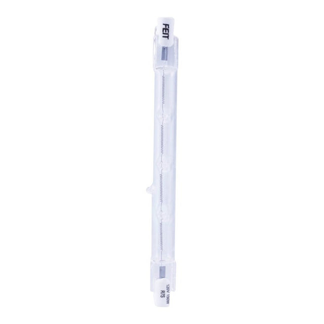 Feit Electric BPQ150T3/CL/2/TRP Halogen Bulb, 0.31 in Dia x 4.71 in L Dimensions, 150 W, R7 Lamp Base, J Lamp