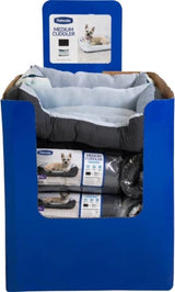 Petmate 81158 Cuddler Compressed Bed, 20 in L, 15 in W, Poly Fill, Plush Cover, Gray, Pack of 22