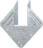 Simpson Strong-Tie H1AZ Hurricane Tie, 0.923 in L, 5.28 in W, Steel, Galvanized, Fastening Method: Nail, Pack of 100