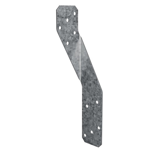 Simpson Strong-Tie H2.5T Hurricane Tie, 6.38 in L, 1-1/4 in W, Steel, Galvanized/Zinc, Pack of 100