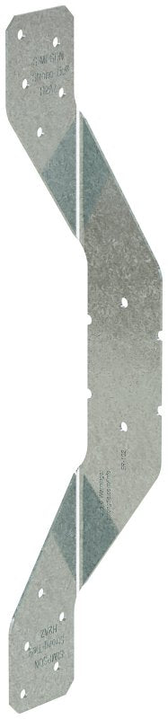 Simpson Strong-Tie H2A Series H2AZ Hurricane Tie, 10.438 in L, 1.531 in W, Steel, Galvanized, Pack of 100