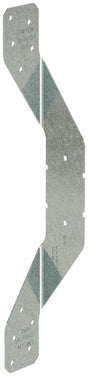 Simpson Strong-Tie H2A Series H2AZ Hurricane Tie, 10.438 in L, 1.531 in W, Steel, Galvanized, Pack of 100