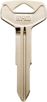 Hy-Ko 11010TR44 Automotive Key Blank, Brass, Nickel, For: Toyota Vehicle Locks, TR44 Key Number, Pack of 10