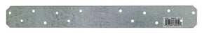 Simpson Strong-Tie HRS HRS12 Strap Tie, 12 in L, 1-3/8 in W, Steel, Galvanized, Fastening Method: Nail, Pack of 25
