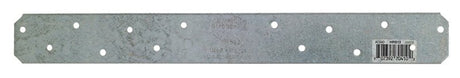 Simpson Strong-Tie HRS HRS12 Strap Tie, 12 in L, 1-3/8 in W, Steel, Galvanized, Fastening Method: Nail, Pack of 25