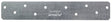 Simpson Strong-Tie HRS HRS8 Strap Tie, 8 in L, 1-3/8 in W, Steel, Galvanized, Fastening Method: Nail, Pack of 25