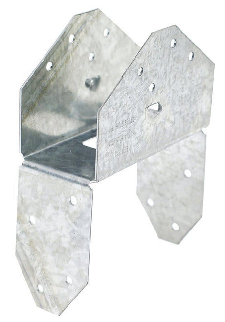 Simpson Strong-Tie HS HS24 Hurricane Tie, 4-7/8 in L, 3-9/16 in W, Steel, Galvanized, Fastening Method: Nail, Screw, Pack of 50