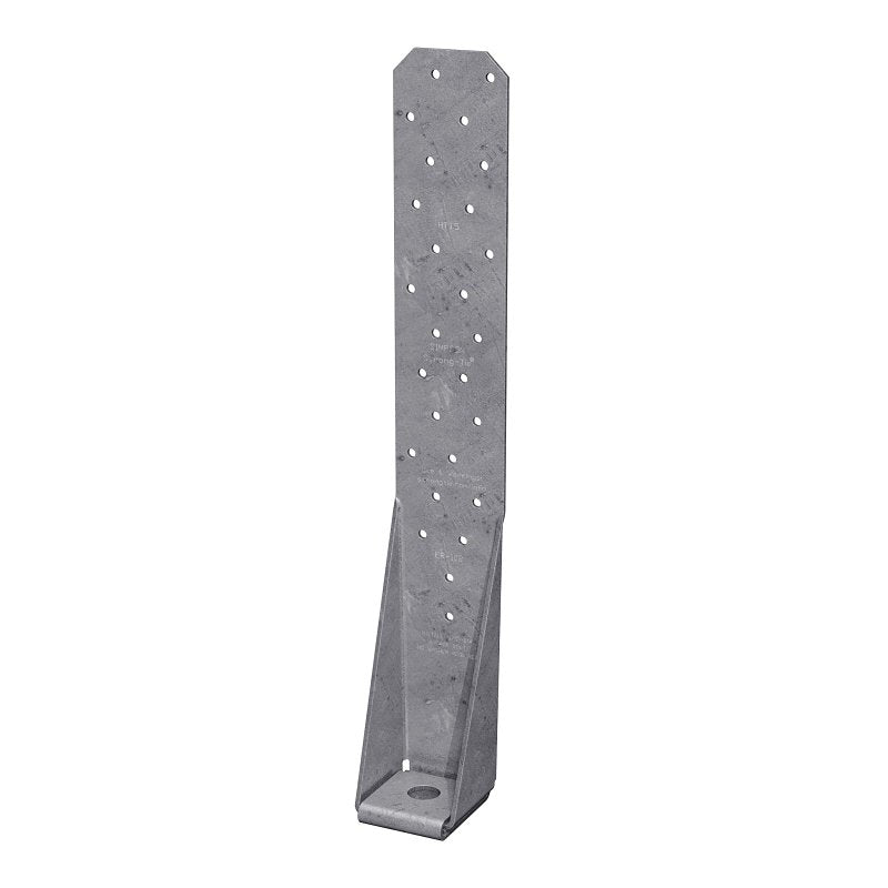 Simpson Strong-Tie HTT HTT5 Heavy Tension Tie, 16 in L, 2-1/2 in W, Steel, Galvanized, Pack of 10