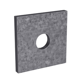 Simpson Strong-Tie LBP Series LBP 1/2 Light Bearing Plate, Steel, Zinc Galvanized, Pack of 50