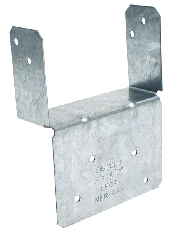 Simpson Strong-Tie LPC Series LPC4Z Light Post Cap, 4 x 4 in Post/Joist, Steel, ZMAX, Pack of 40