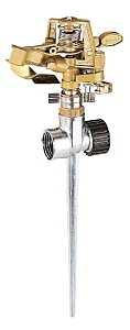Landscapers Select GS81713L Lawn Sprinkler with Spike, Female, Round, Zinc