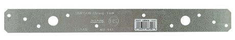 Simpson Strong-Tie LSTA Series LSTA12 Light Strap Tie, 12 in L, 1-1/4 in W, Steel, Galvanized, Fastening Method: Nail, Pack of 50