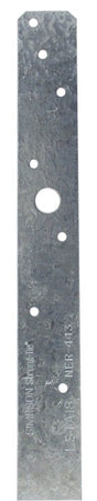 Simpson Strong-Tie LSTA Series LSTA18 Strap Tie, 18 in L x 1-1/4 in W Dimensions, 20 ga, Steel, Galvanized/Zinc, 1/PK, Pack of 50