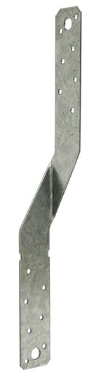 Simpson Strong-Tie MTS Series MTS12 Twist Strap, 12 in L Dimensions, 16 ga, Steel, Galvanized/Zinc, 1/PK, Pack of 100
