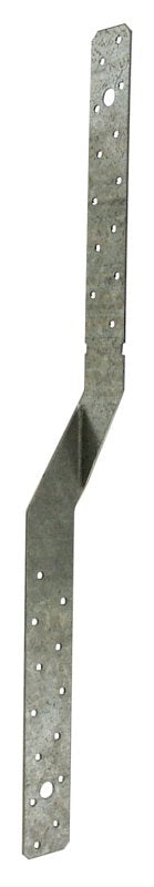 Simpson Strong-Tie MTS Series MTS18 Twist Strap, 18 in L Dimensions, 16 ga, Steel, Galvanized/Zinc, 1/PK, Pack of 100