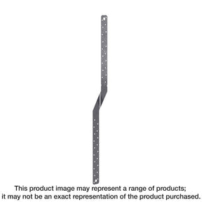 Simpson Strong-Tie MTS MTS20 Medium Twist Strap, 20 in L, Steel, Galvanized, Fastening Method: Nail, Pack of 100